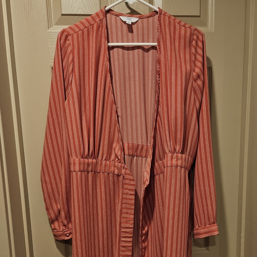 Time and Tru Women's Long Sleeve Faux Wrap Dress
